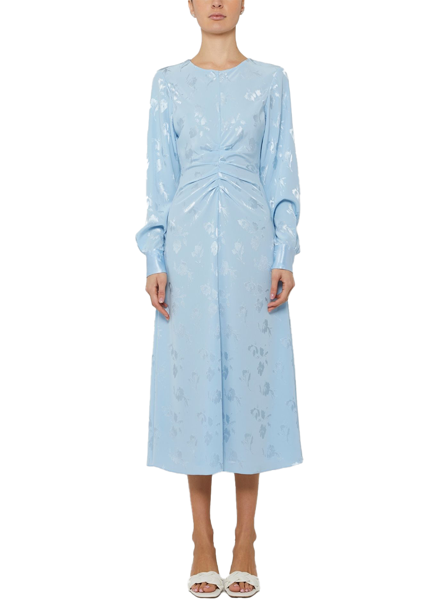 Long Sleeve Ruched Front Dress - Prabal Gurung
