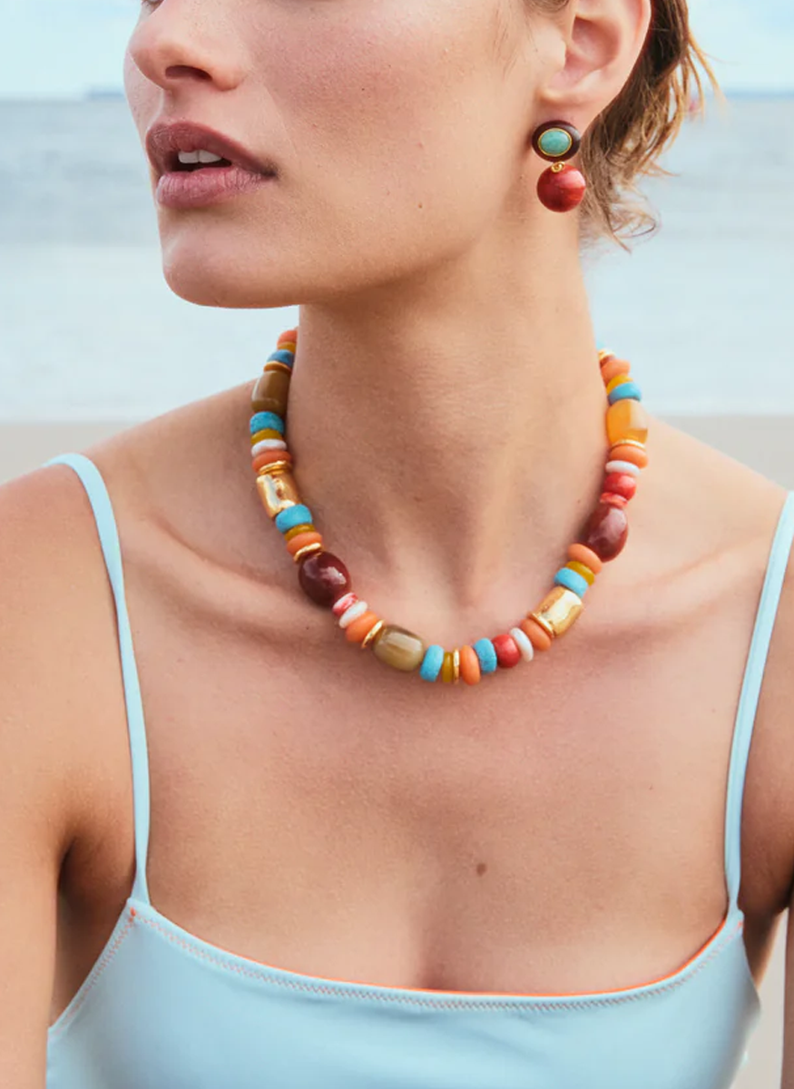 Souvenir Necklace in Sienna - Lizzie Fortunato