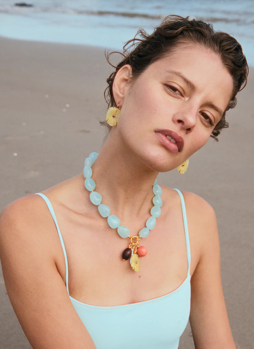 Cordoba Necklace in Sea Foam - Lizzie Fortunato