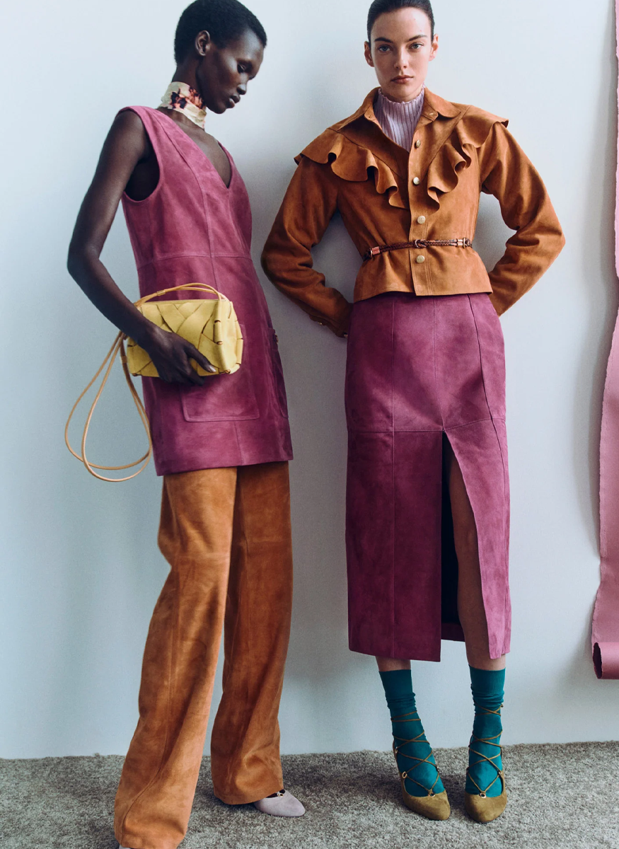 Matilde Ruffle Suede Jacket - Ulla Johnson