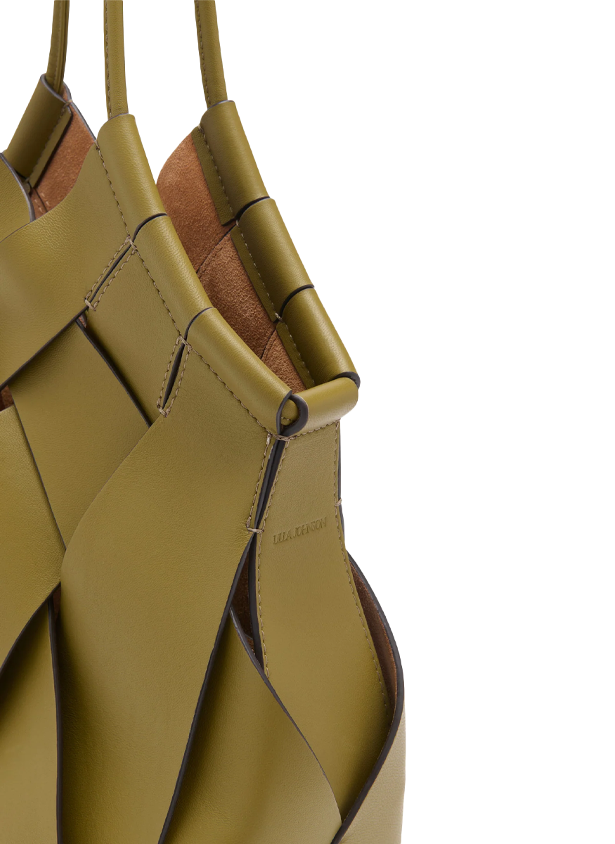 Charlotte Shoulder Bag in Olive - Ulla Johnson