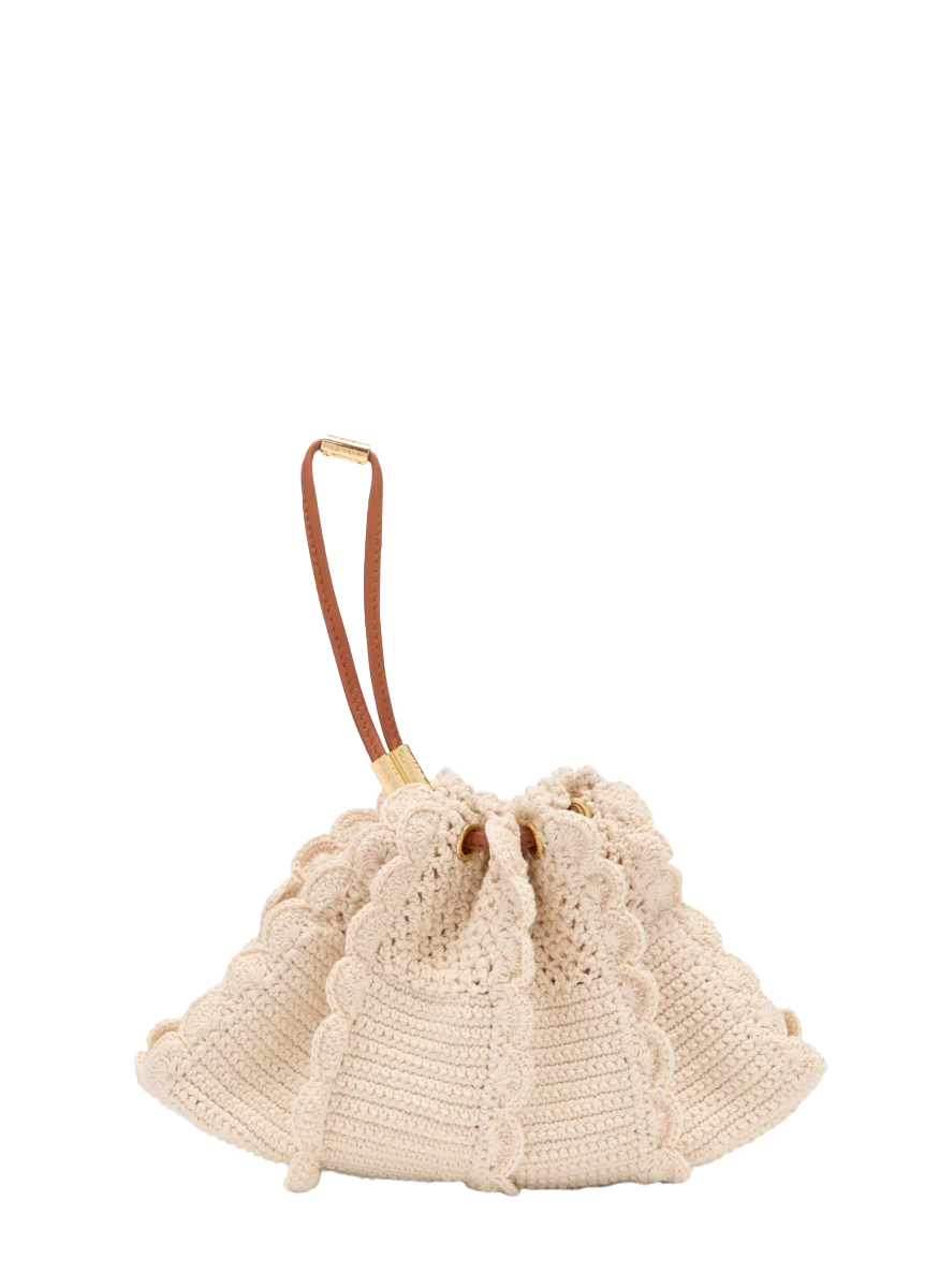 Adria Small Crochet Crossbody in Cowrie - Ulla Johnson