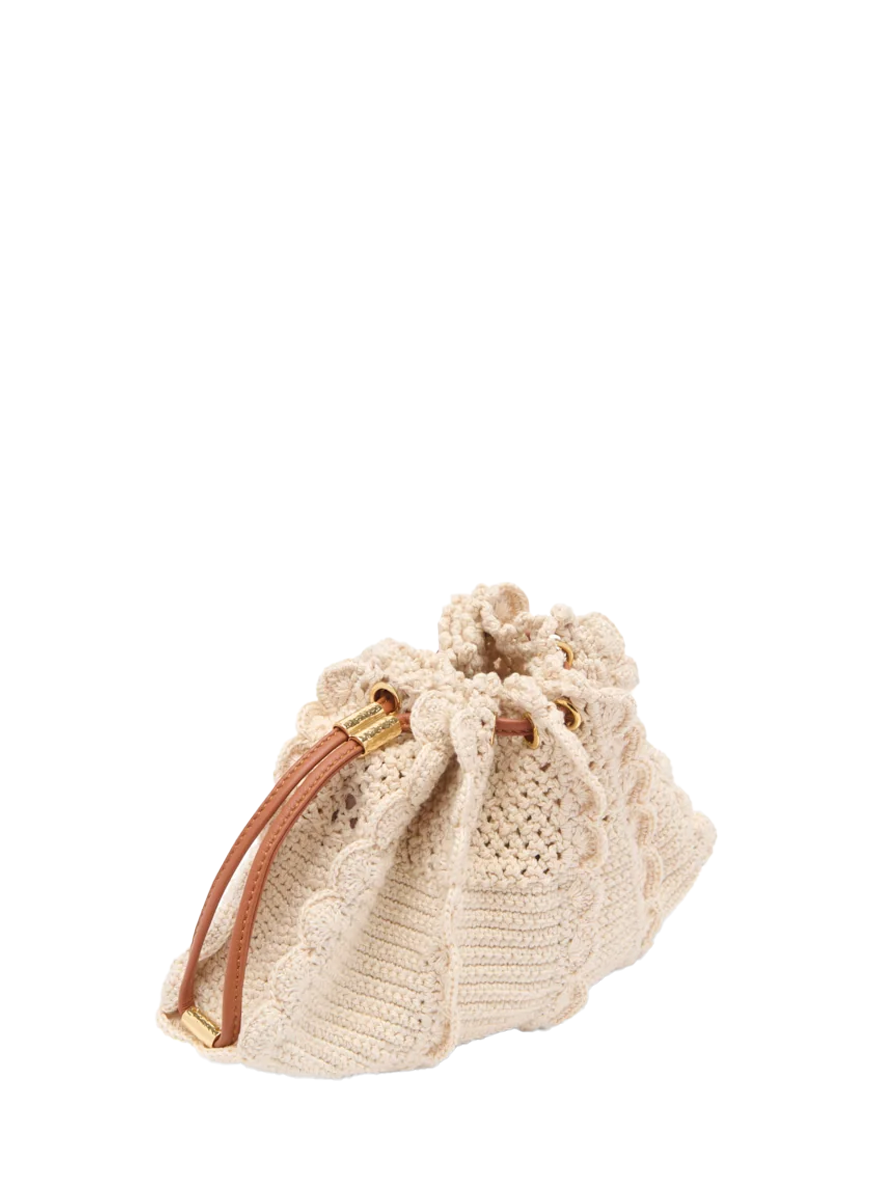 Adria Small Crochet Crossbody in Cowrie - Ulla Johnson