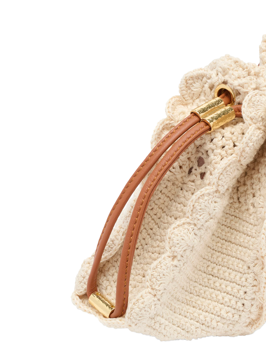 Adria Small Crochet Crossbody in Cowrie - Ulla Johnson