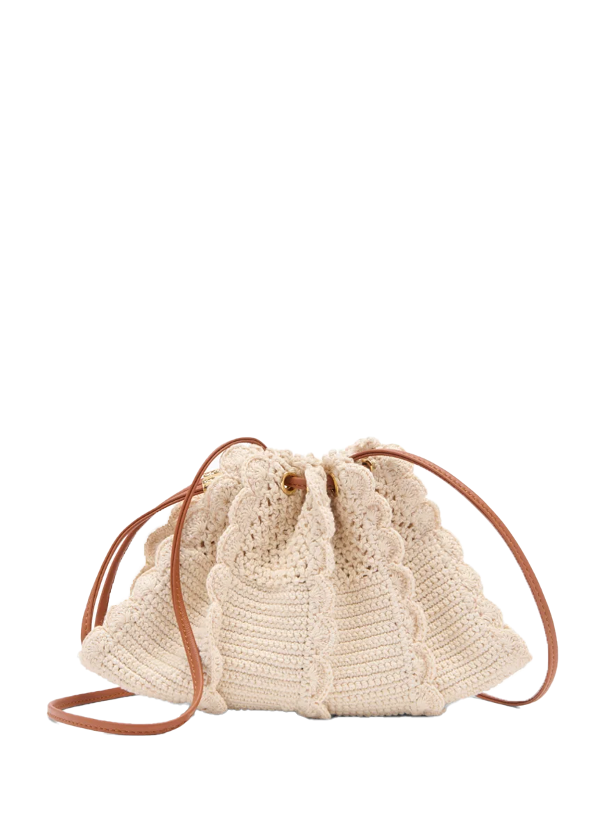 Adria Small Crochet Crossbody in Cowrie - Ulla Johnson
