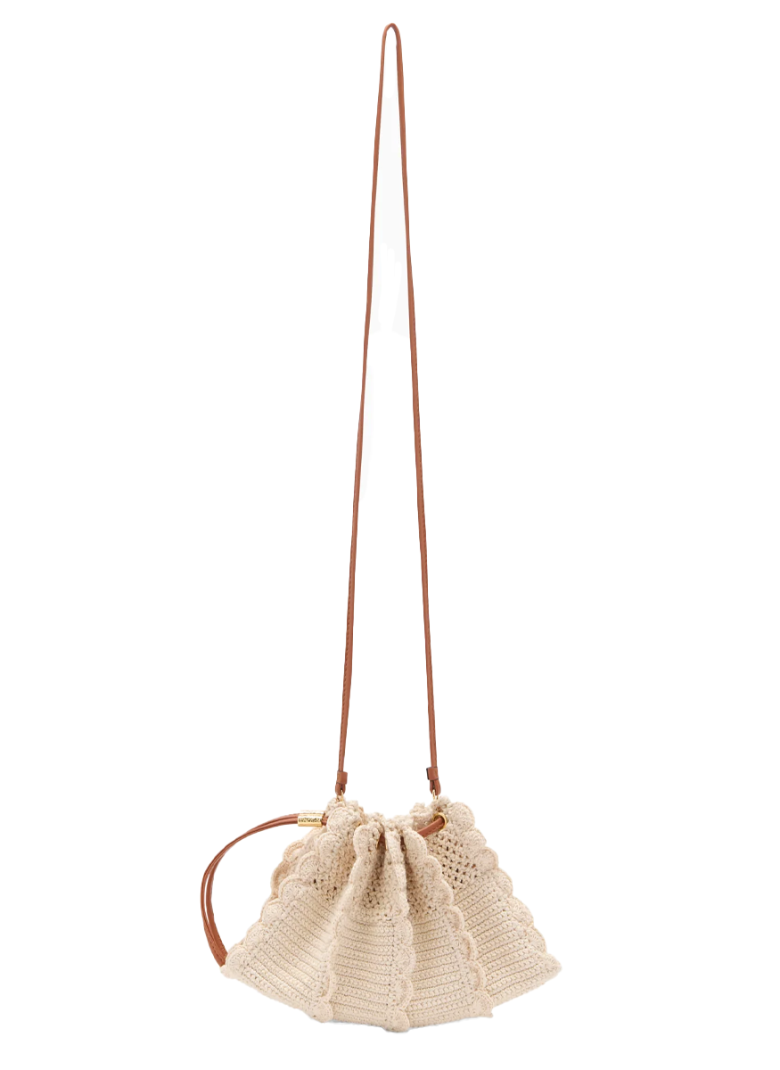 Adria Small Crochet Crossbody in Cowrie - Ulla Johnson