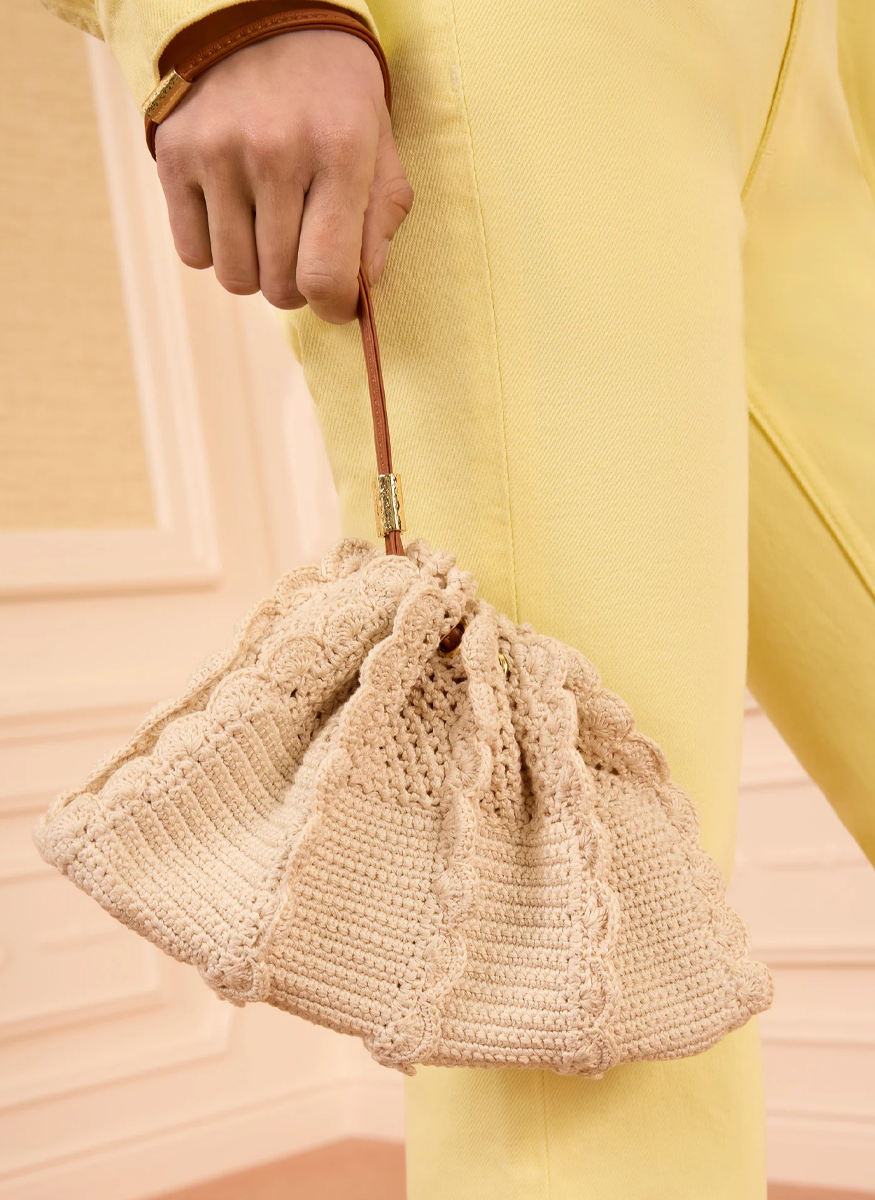 Adria Small Crochet Crossbody in Cowrie - Ulla Johnson