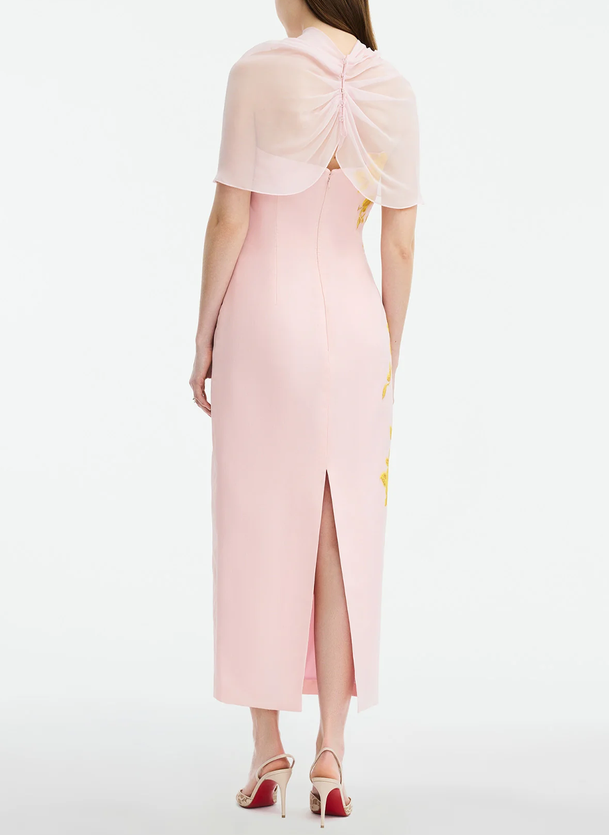 Rose Fil Coupe Strapless Cocktail Dress - Lela Rose