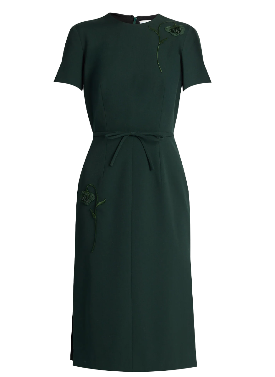 Pleatable Wool Tailored Midi Dress - Erdem