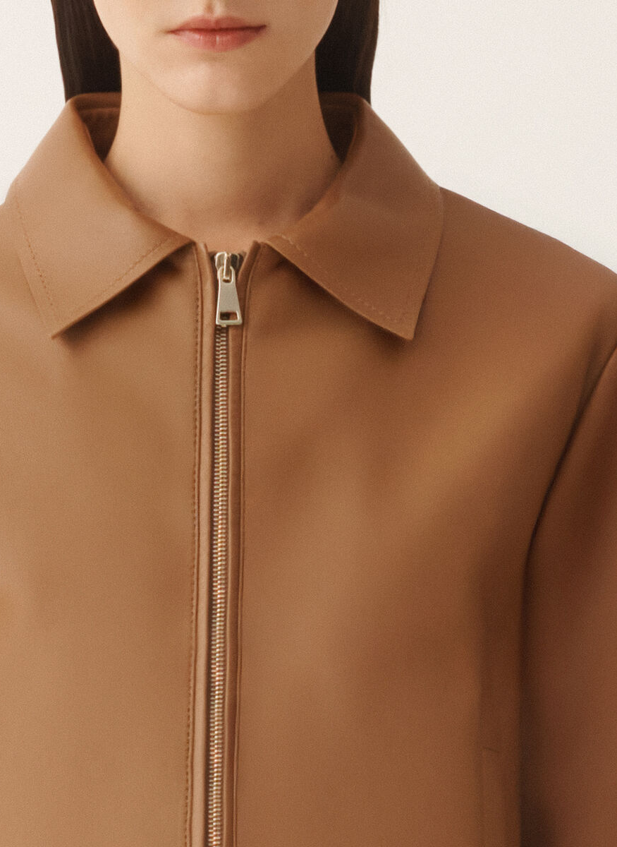 Boxy Jacket in Lissé Nappa - Fabiana Filippi