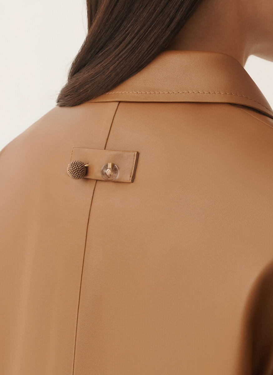 Boxy Jacket in Lissé Nappa - Fabiana Filippi