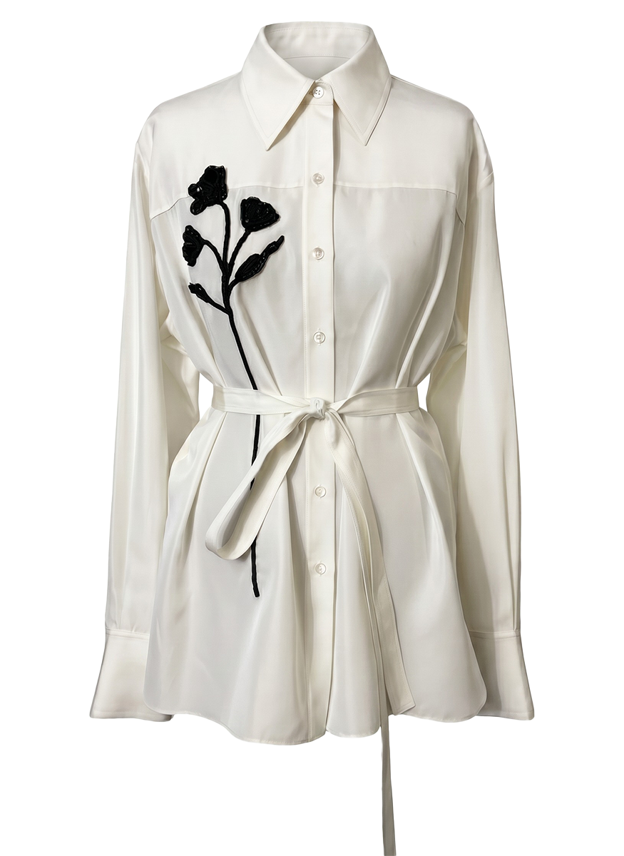 Gabrielle Shirt with Embroidery - Patrick McDowell