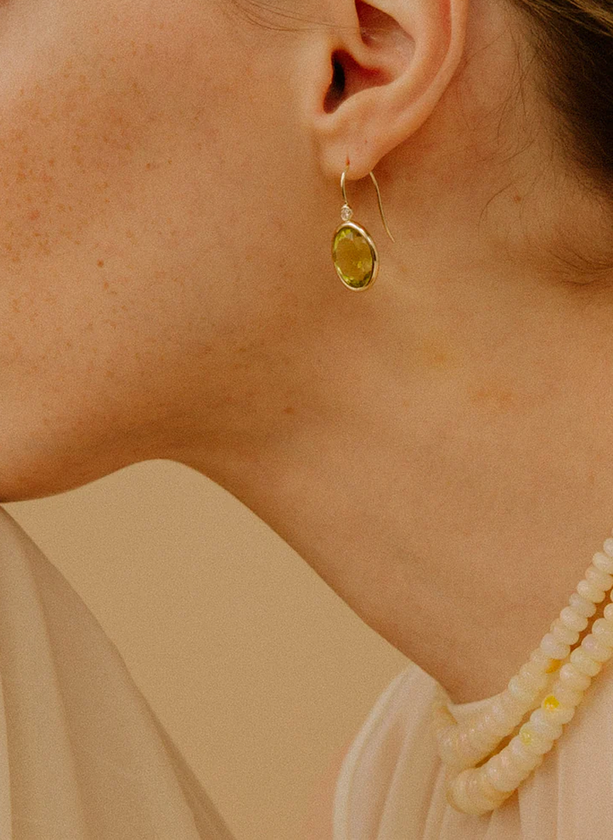 Opal & 14k Gold Necklace - Lizzie Fortunato