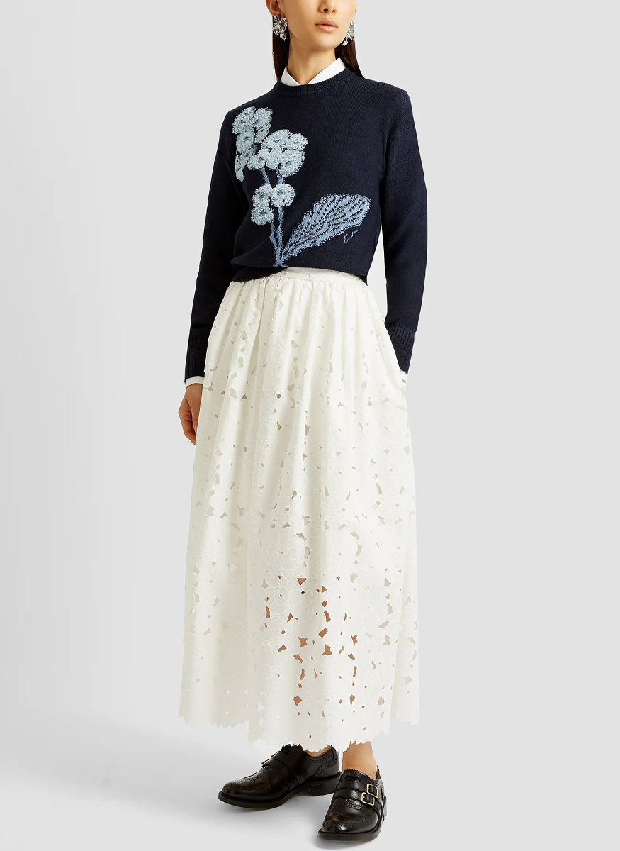 Merino Wool Floral Sweater - Erdem