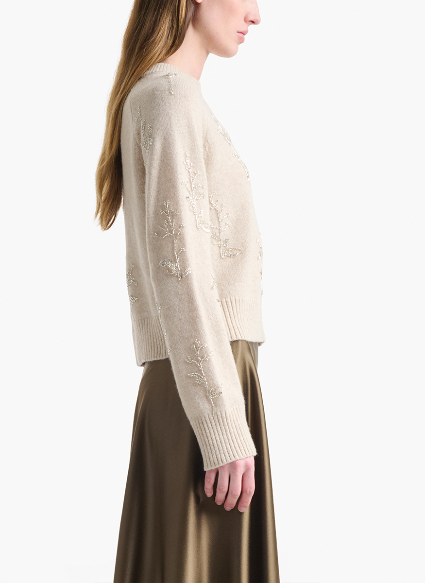 Paulie Embroidered Floral Sweater - Altuzarra