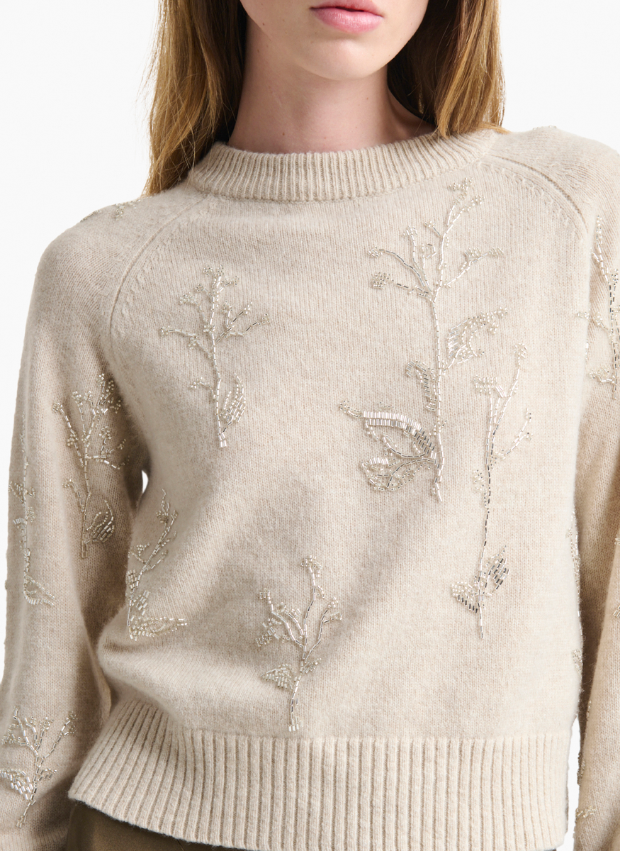 Paulie Embroidered Floral Sweater - Altuzarra