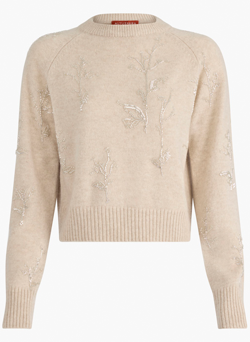 Paulie Embroidered Floral Sweater