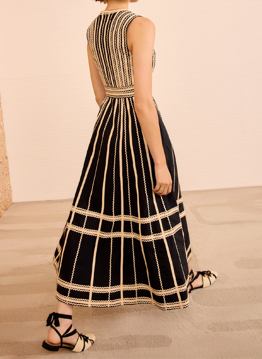 Palermo Deep V Midi Dress - Ulla Johnson