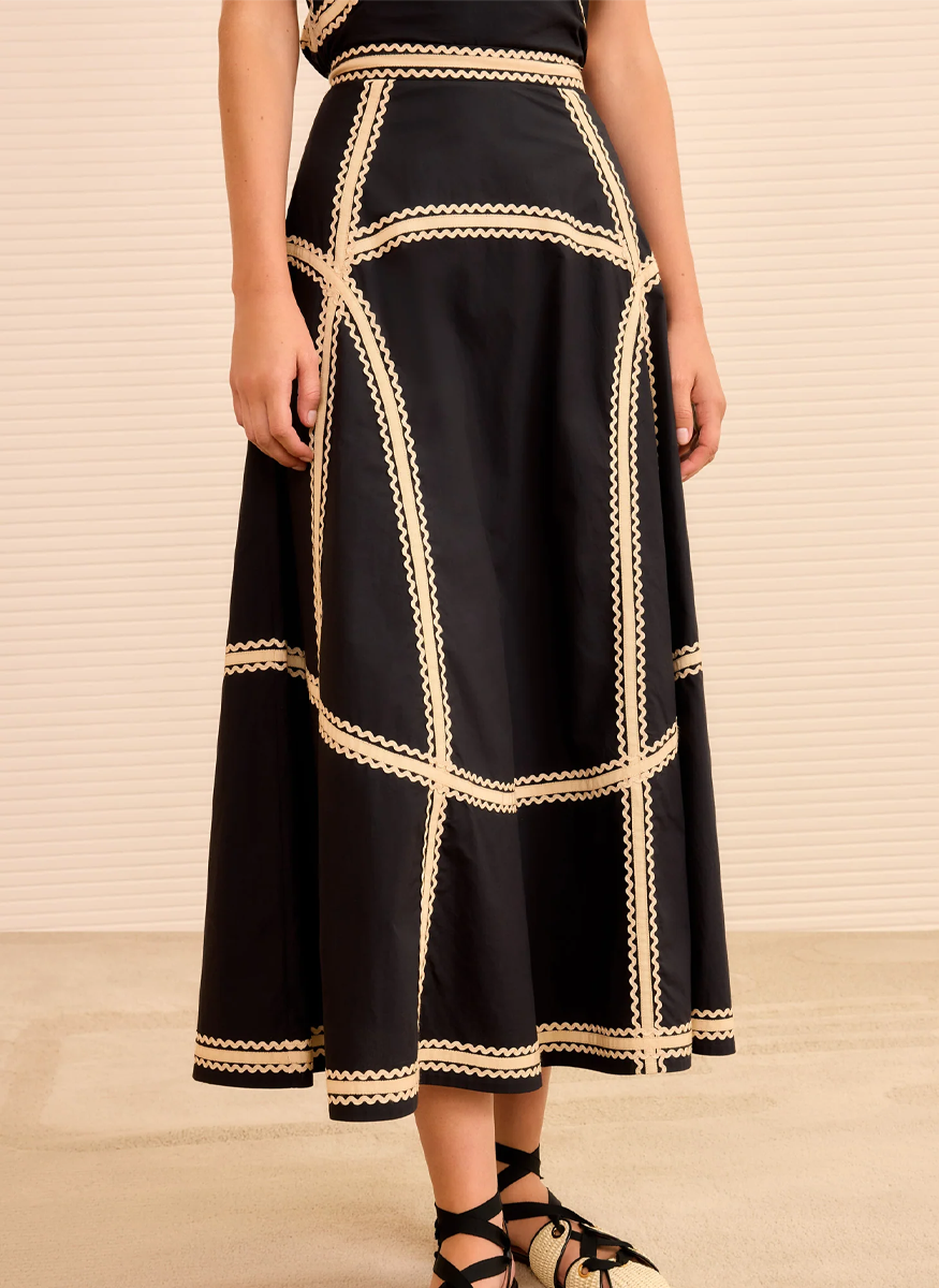 Norah A-Line Midi Skirt - Ulla Johnson