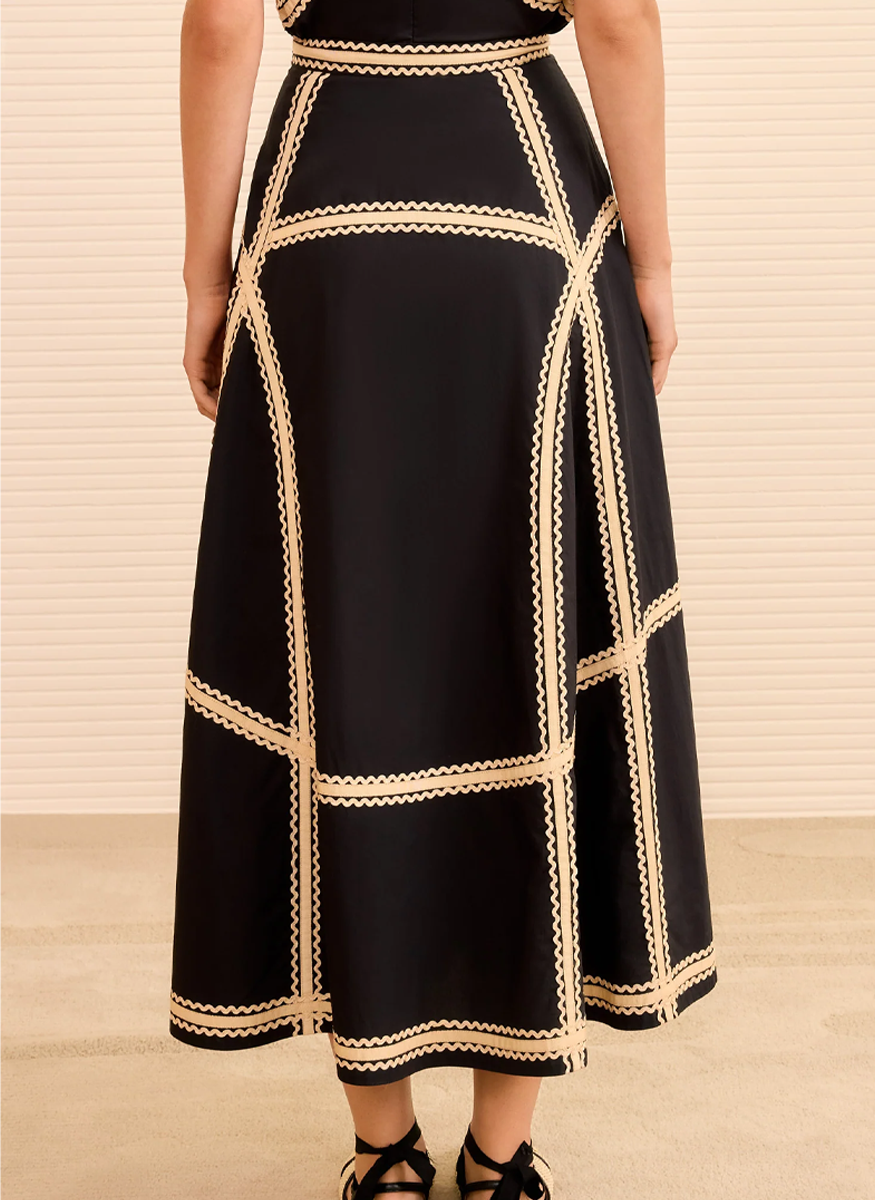 Norah A-Line Midi Skirt - Ulla Johnson