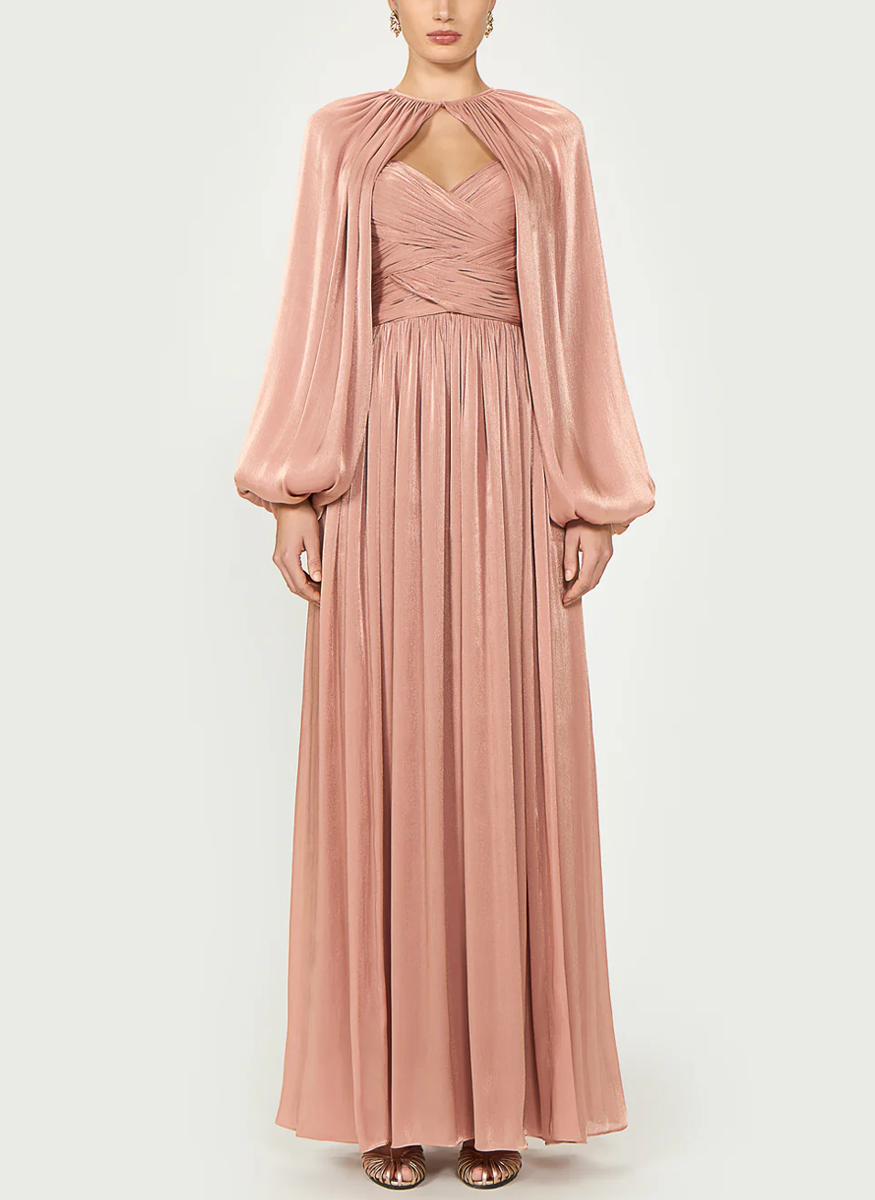 Sireen Lurex Georgette Dress