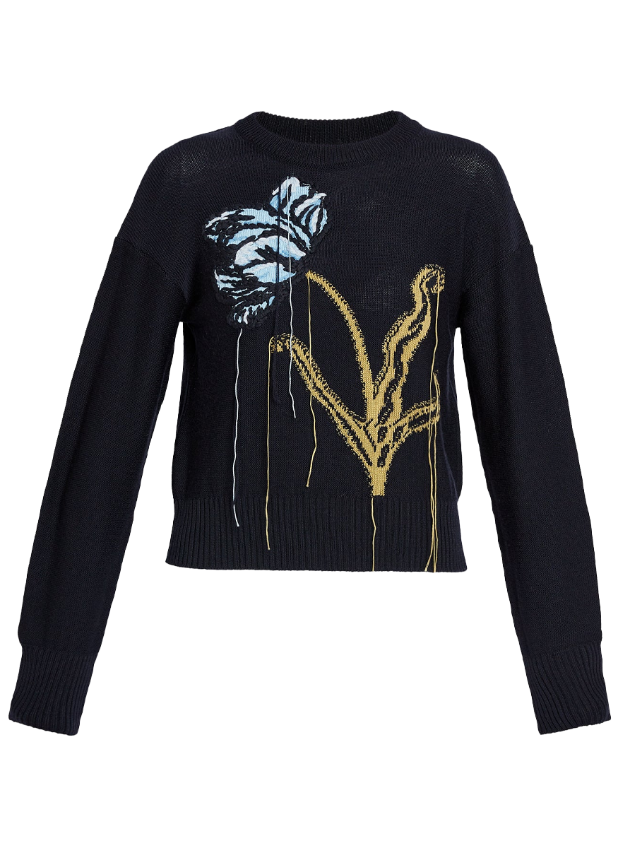 Floral Crew Neck Jumper