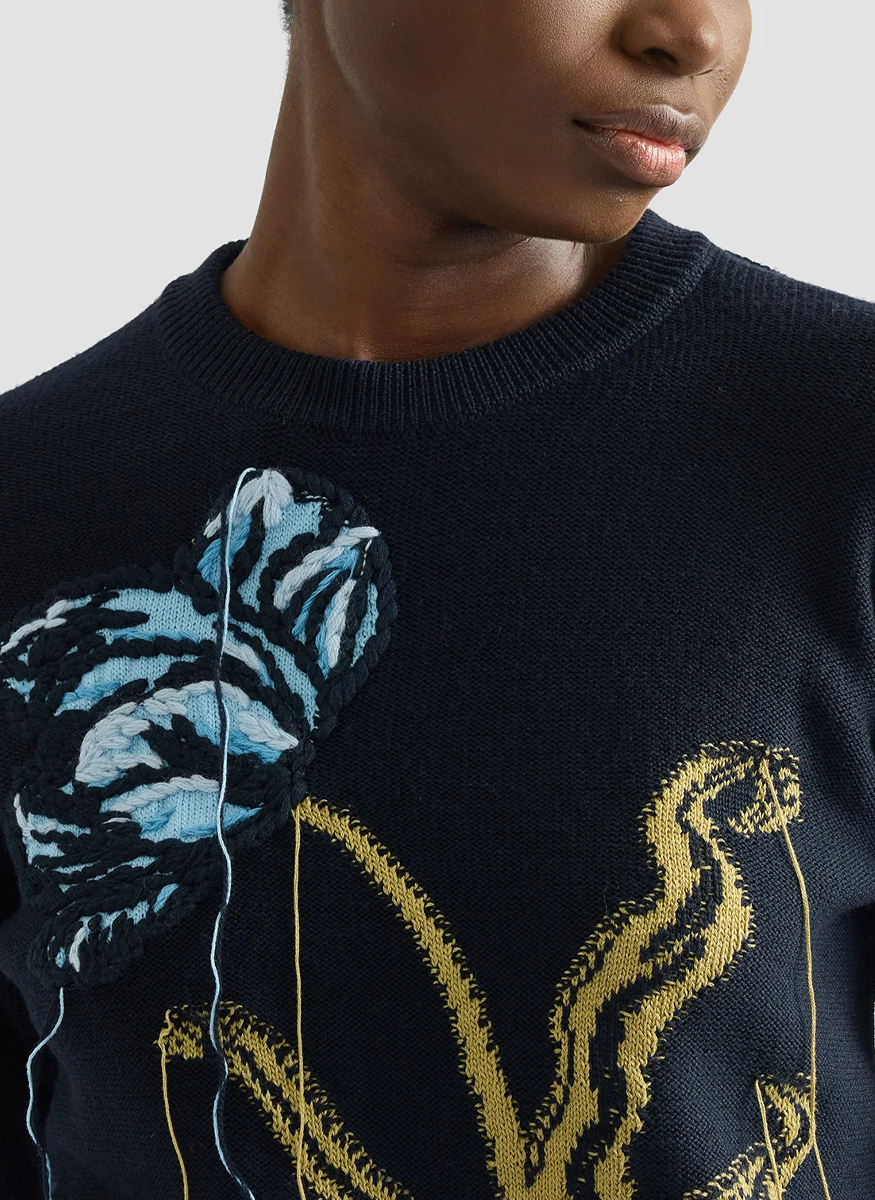 Floral Crew Neck Jumper - Erdem