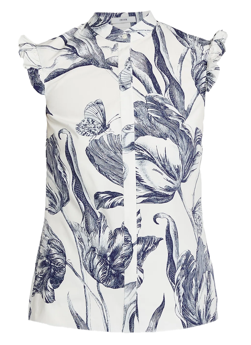 Floral Print Sleeveless Top