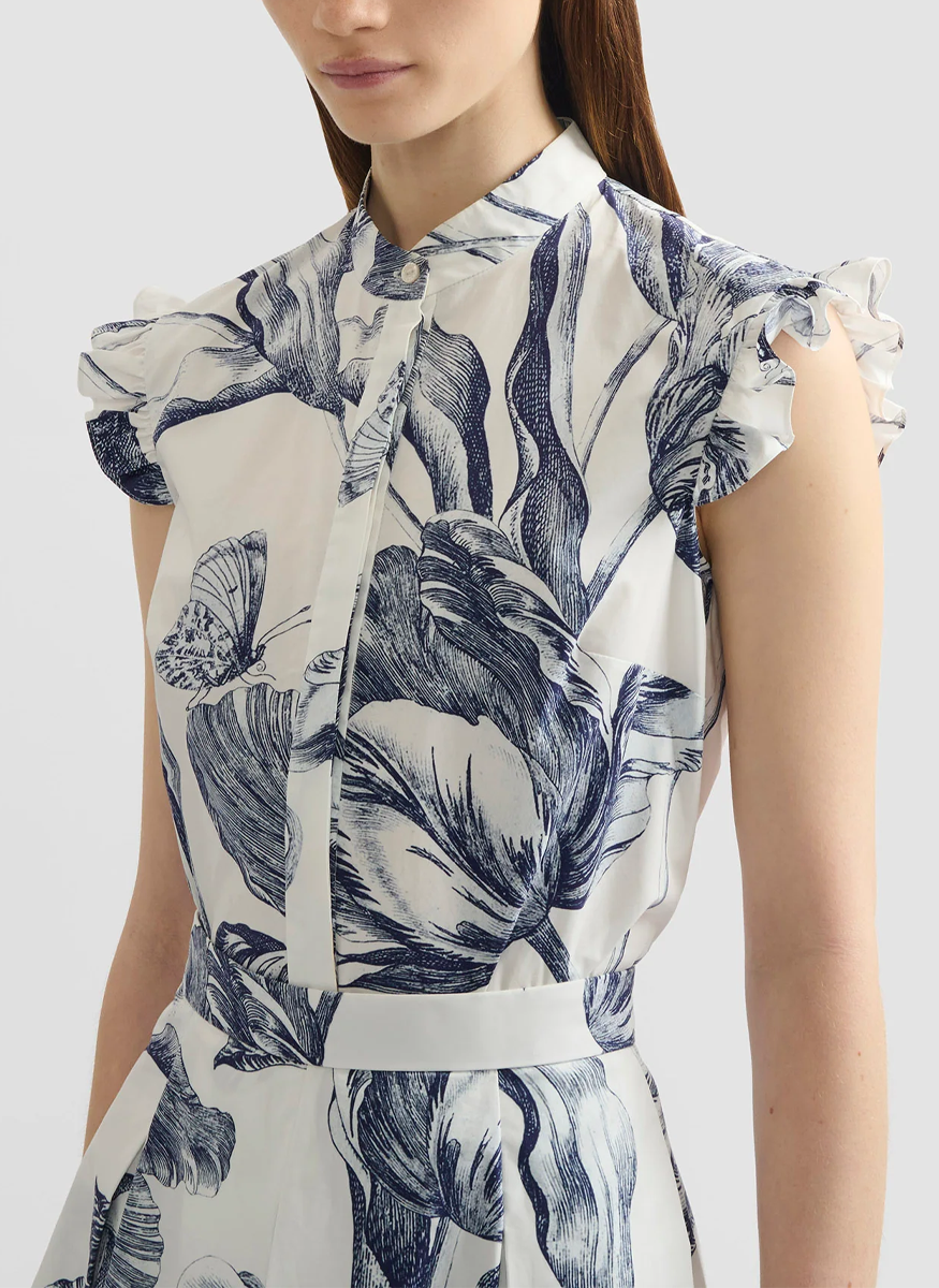 Floral Print Sleeveless Top - Erdem