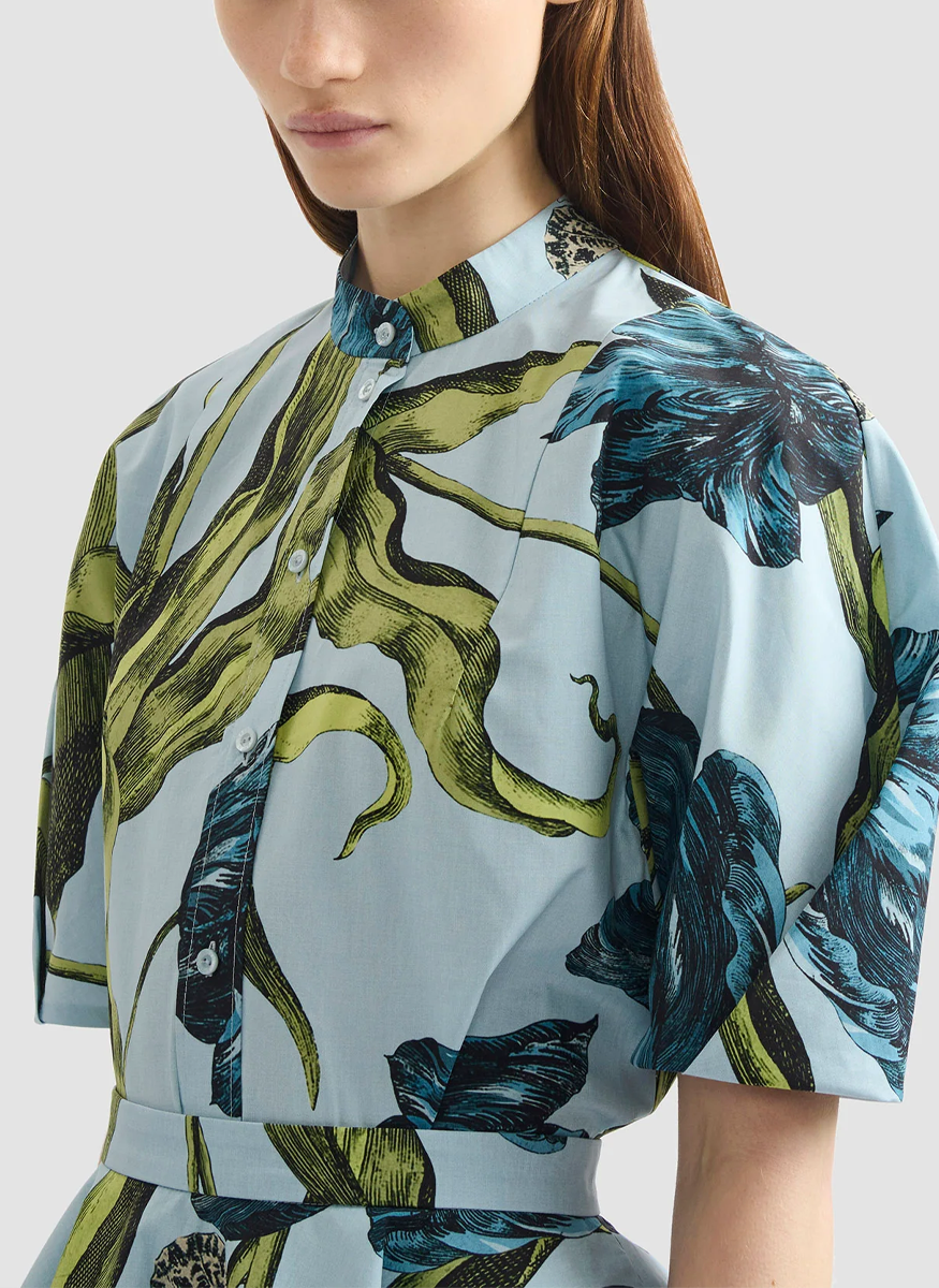 Floral Print Short Sleeve Shirt - Erdem