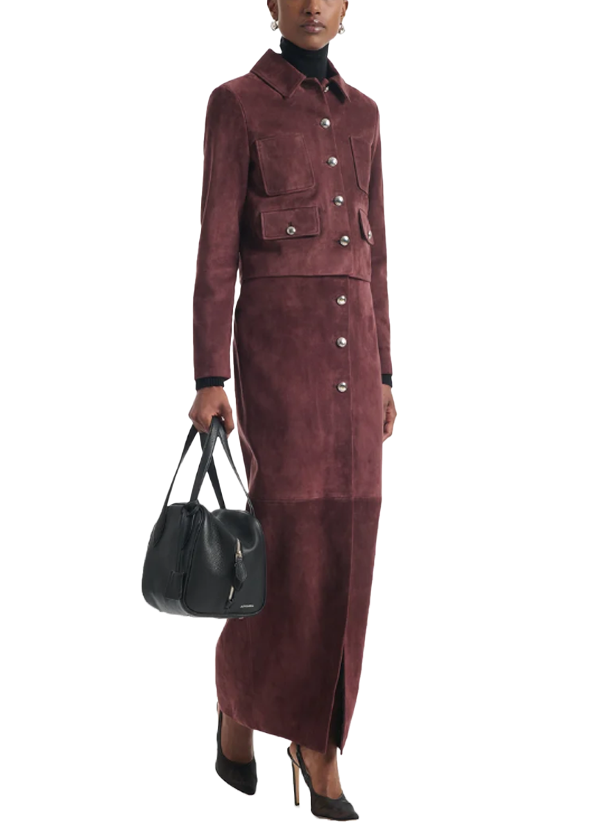 Astley Jacket in Deep Cherry - Altuzarra