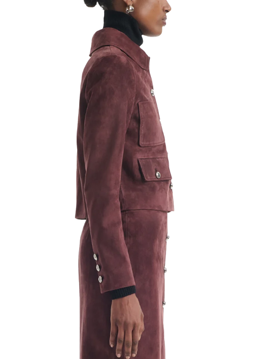 Astley Jacket in Deep Cherry - Altuzarra