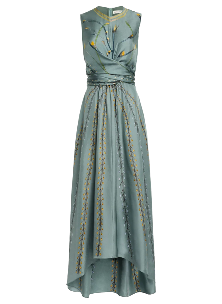 Penny Dress in Mineral Botanical