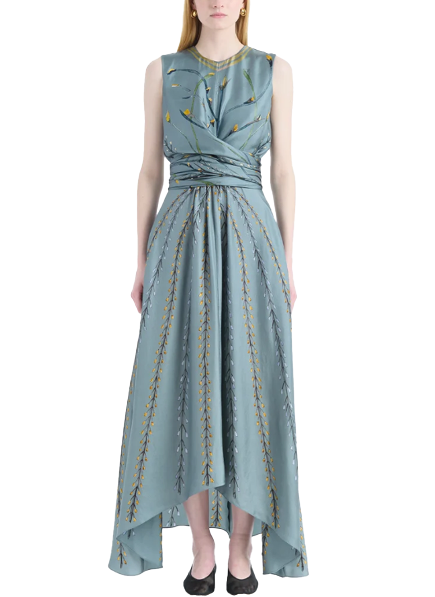 Penny Dress in Mineral Botanical - Altuzarra