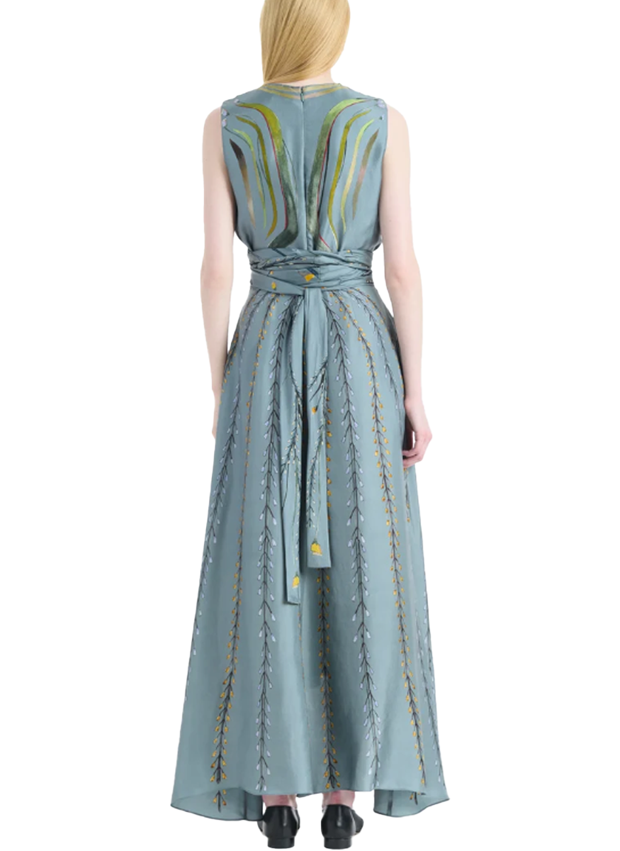 Penny Dress in Mineral Botanical - Altuzarra
