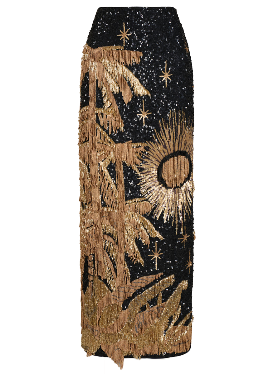 Unexpected Sunset Maxi Skirt