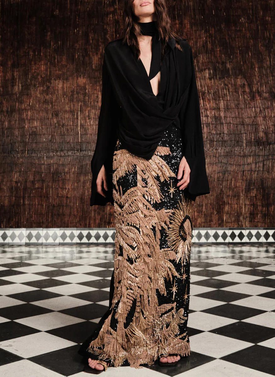 Unexpected Sunset Maxi Skirt