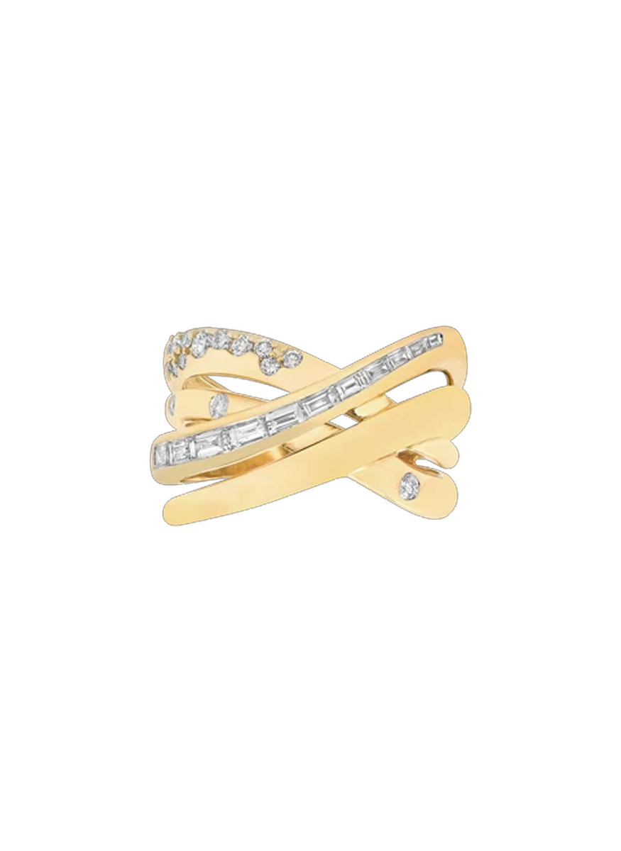 Papua Diamond Crossover Ring - sara weinstock