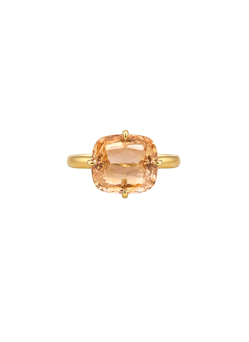 Peach Tourmaline Ring