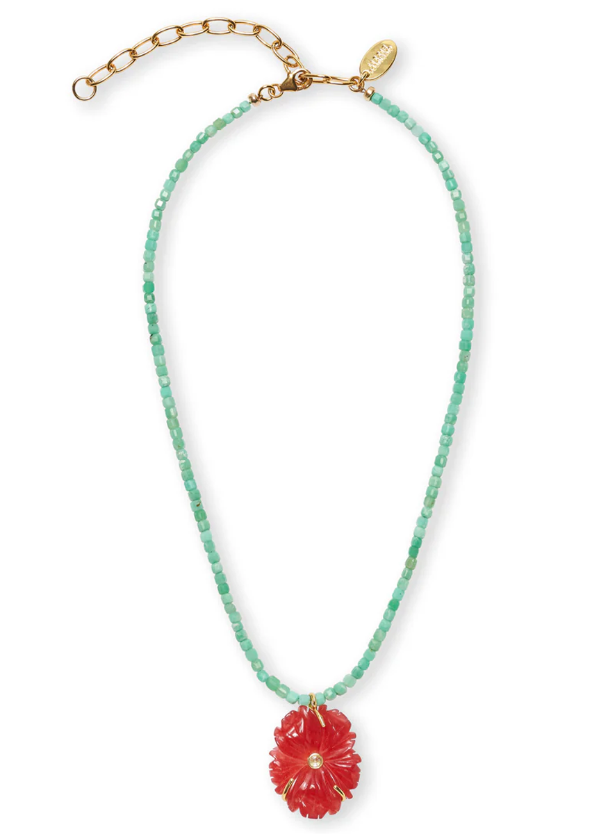 New Bloom Necklace in Poinsettia