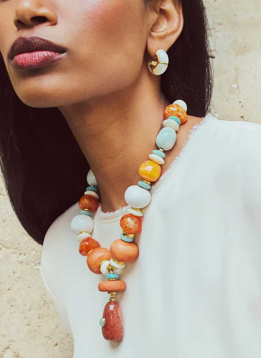 Zellige Hoops in Mother-of-Pearl