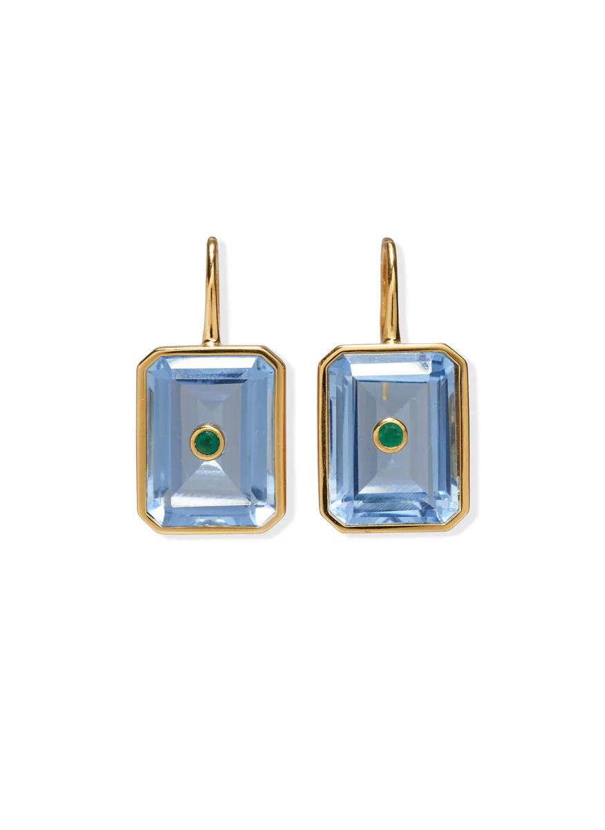 Tile Earrings in Glacier