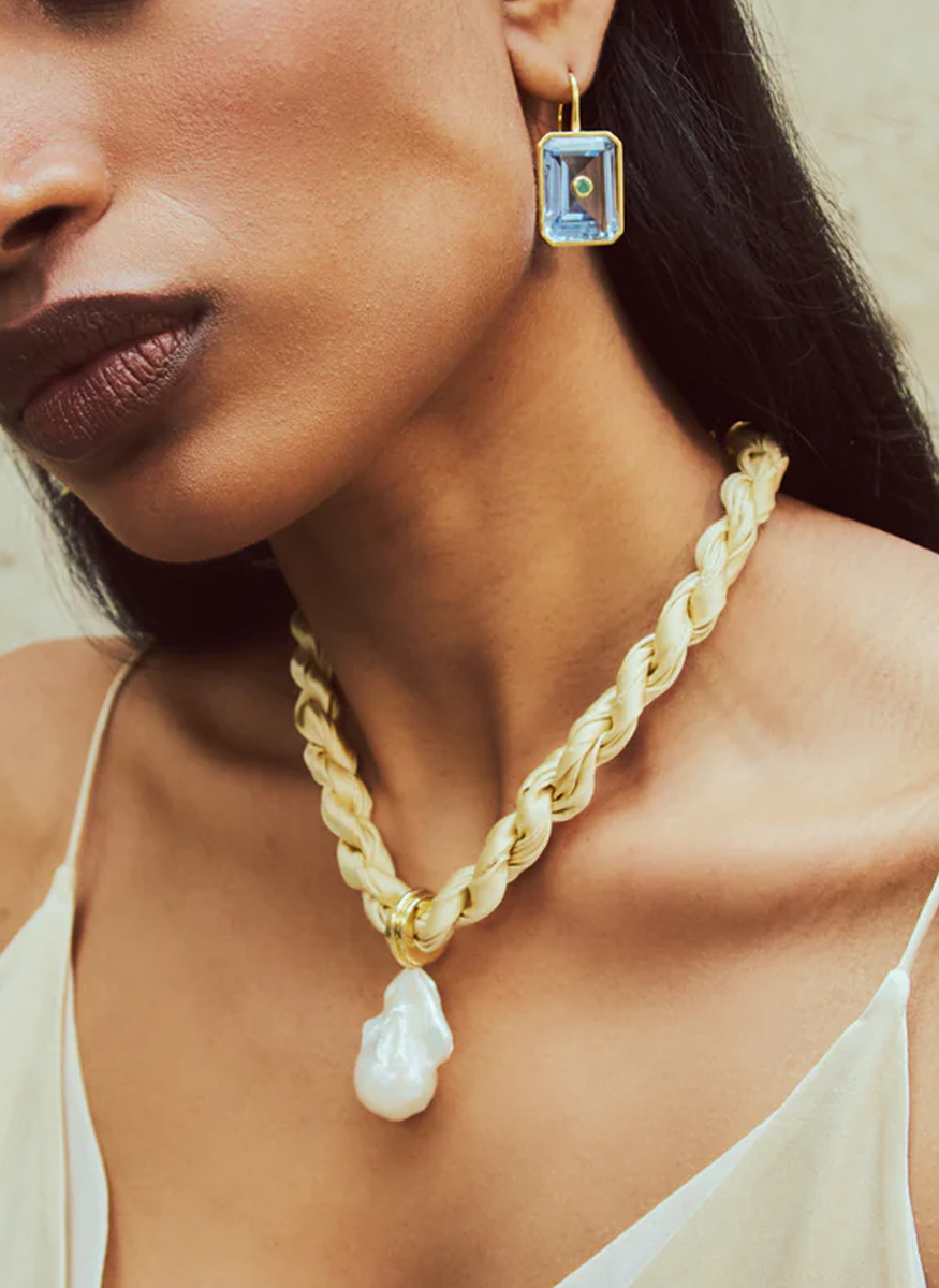 Tile Earrings in Glacier