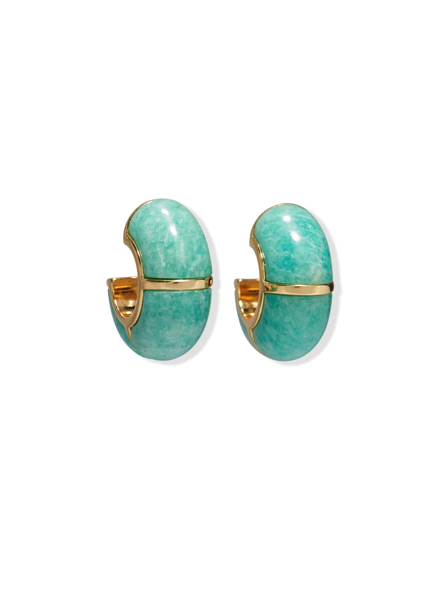 Zellige Hoops in Amazonite