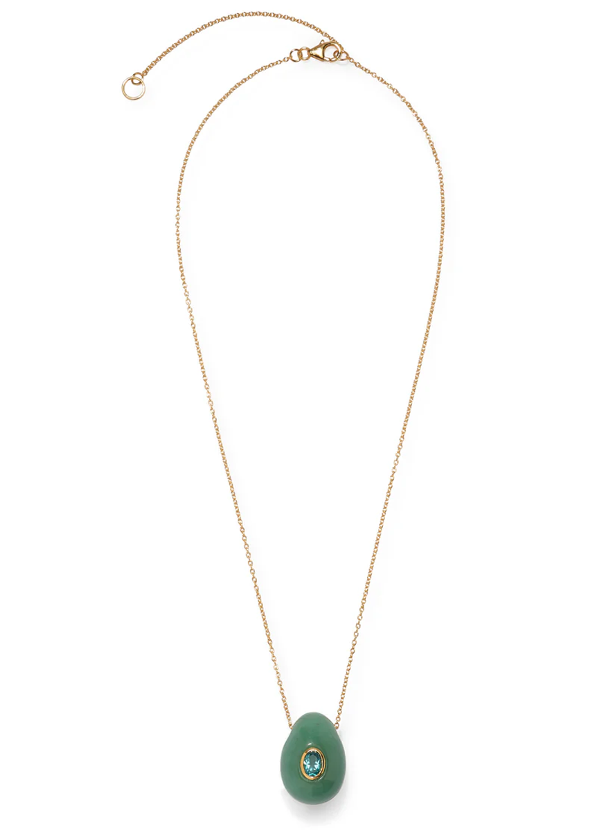 Constance Necklace in Green Aventurine