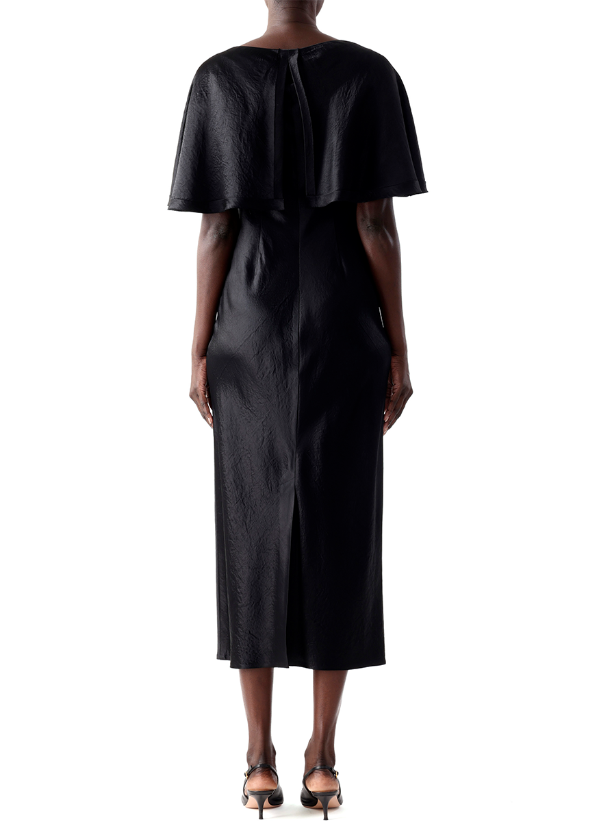 Washed Twill Cape Midi Dress - Jason Wu Collection