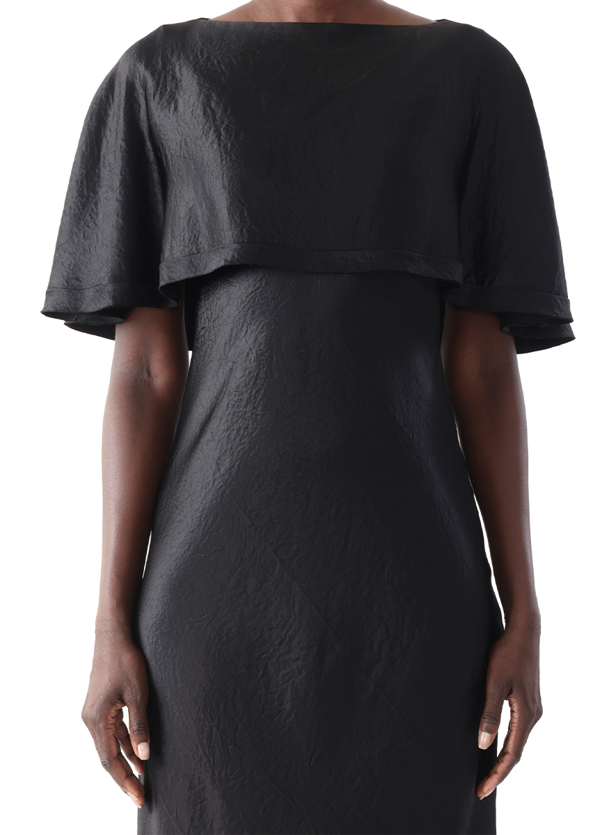 Washed Twill Cape Midi Dress - Jason Wu Collection
