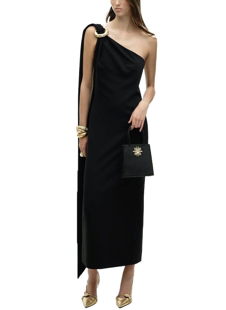 Light Cady Midi Dress with Scarf