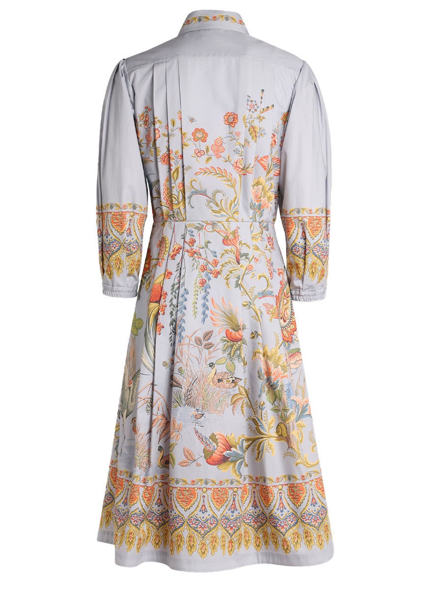 Floral Knee-Length Shirt Dress