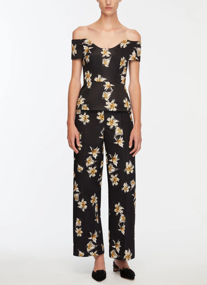 Daffy Taffeta Floral Pant